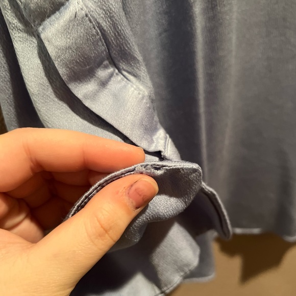 MNG MANGO  Matte Satin Button Up Blouse - Picture 10 of 10